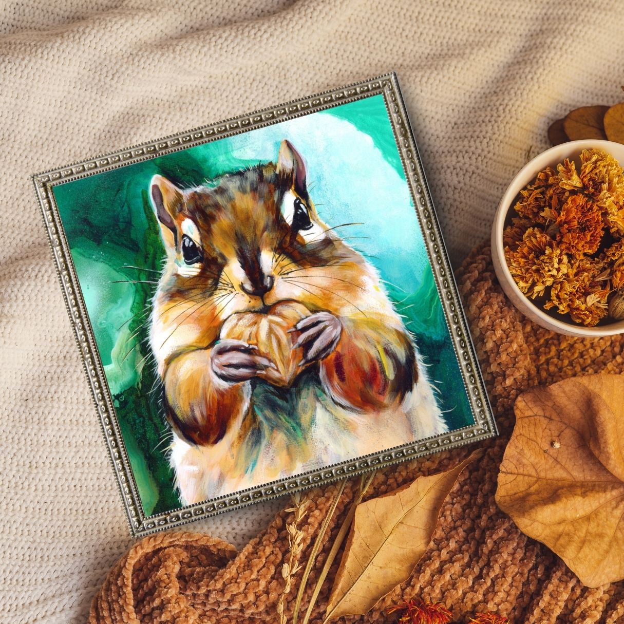Chipmunk Print - Summer Love by Lisa Whitehouse