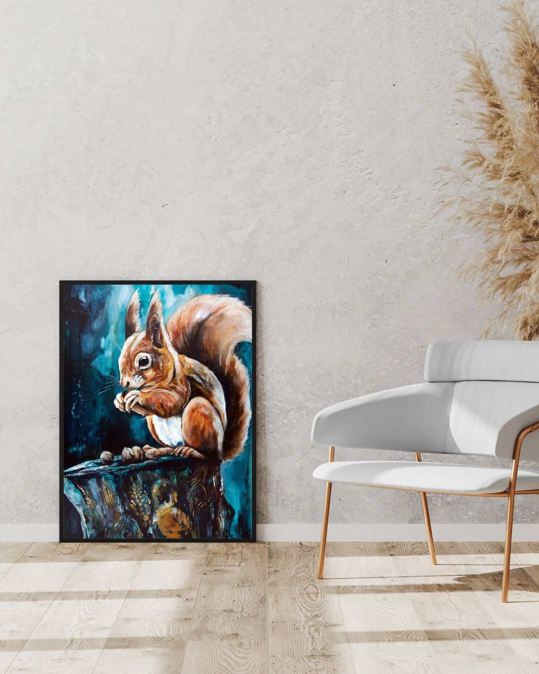 Squirrel Art Print - The Forager by Lisa Whitehouse
