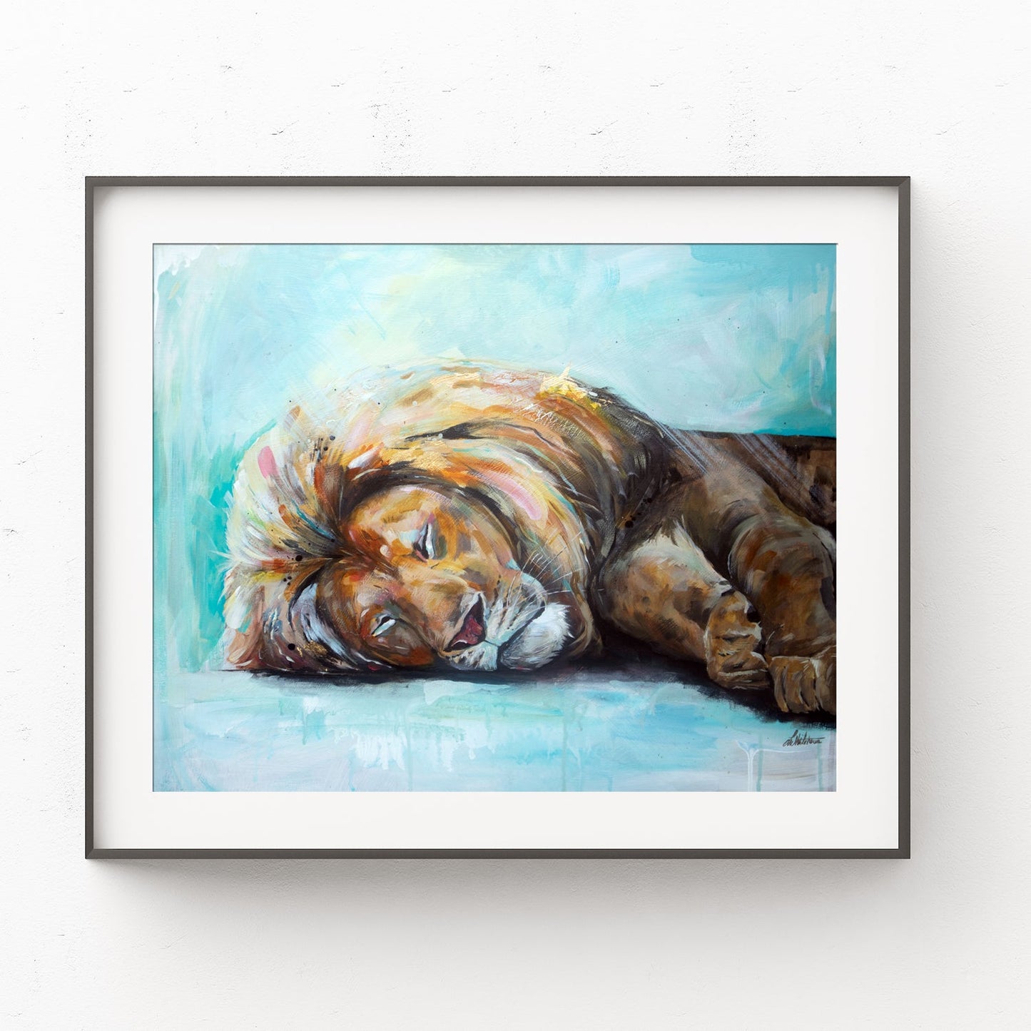 Modern Lion Painting - 0
