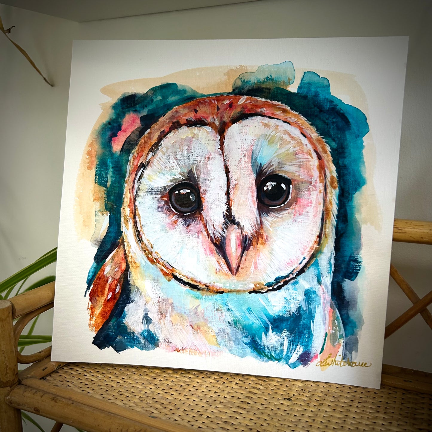 Original Painting of an Owl