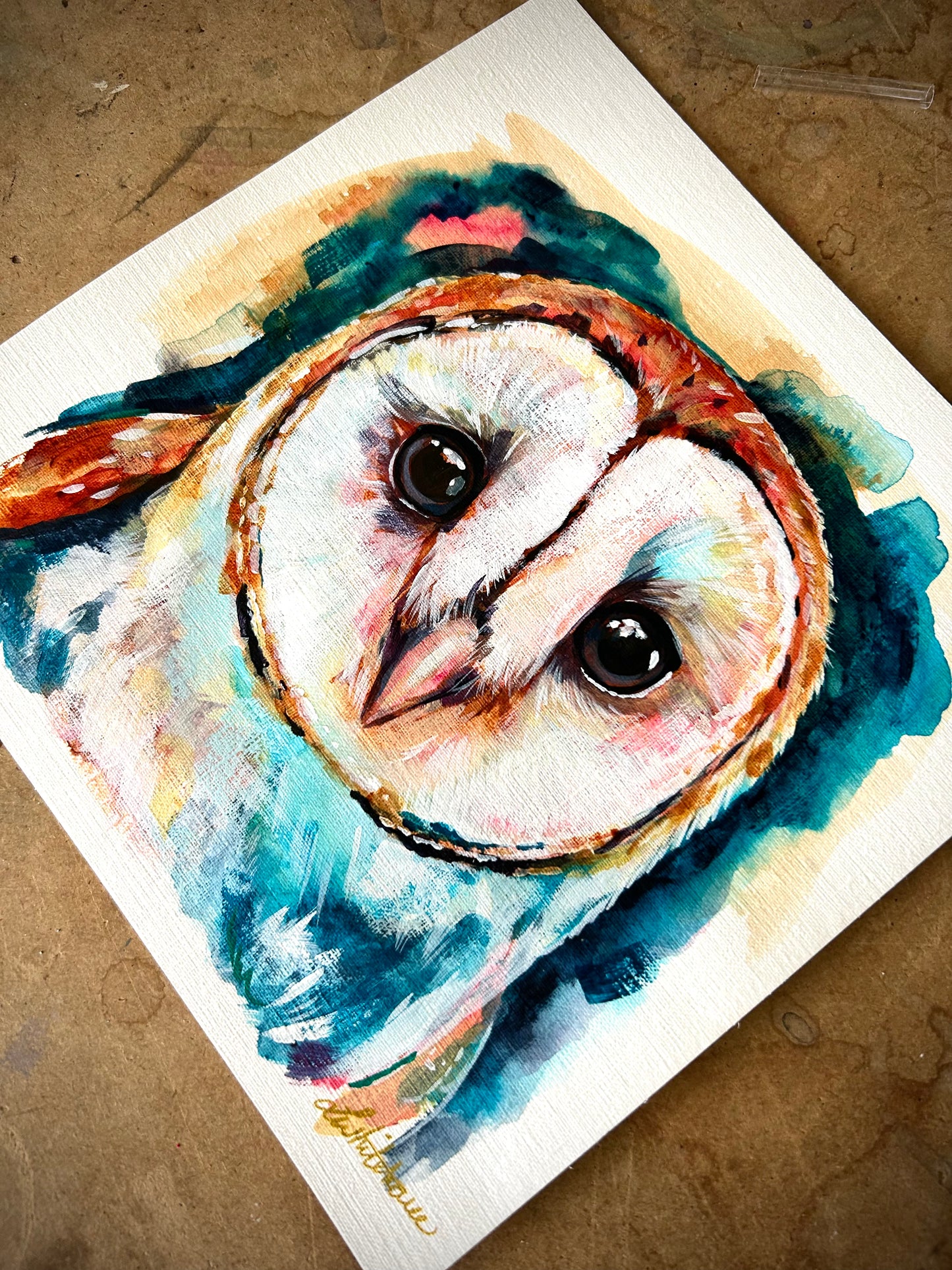 Original Painting of an Owl
