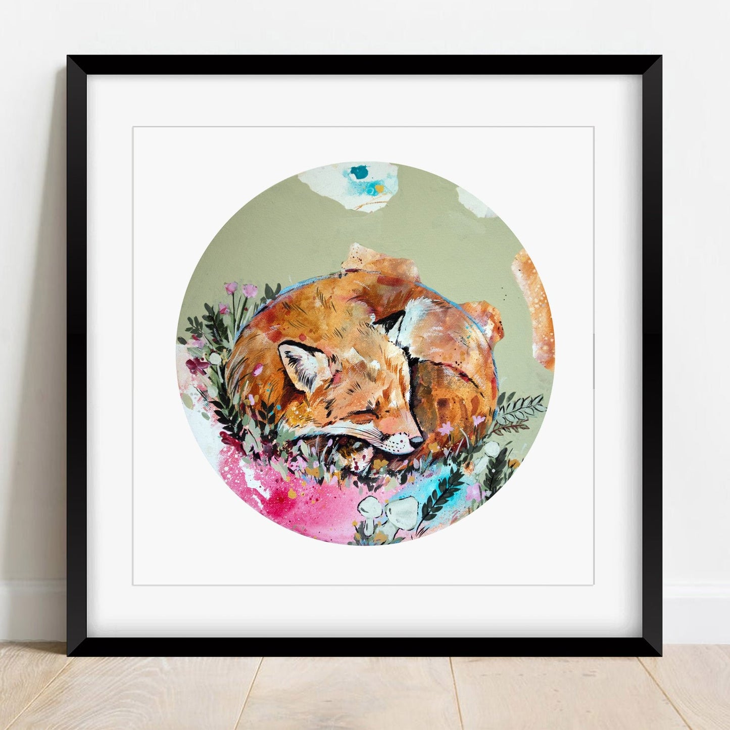 Fox Print of Original Painting by Lisa Whitehouse