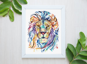 Lion Watercolor - 1