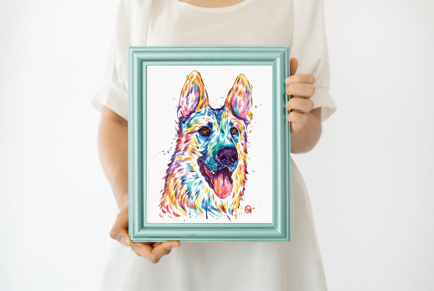 German Shepherd Painting - 2