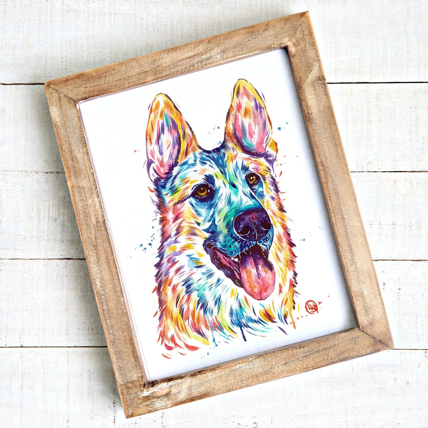 German Shepherd Painting - 3