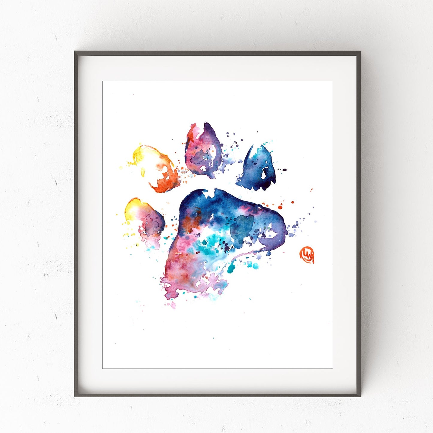 Paw Print Watercolor - 0