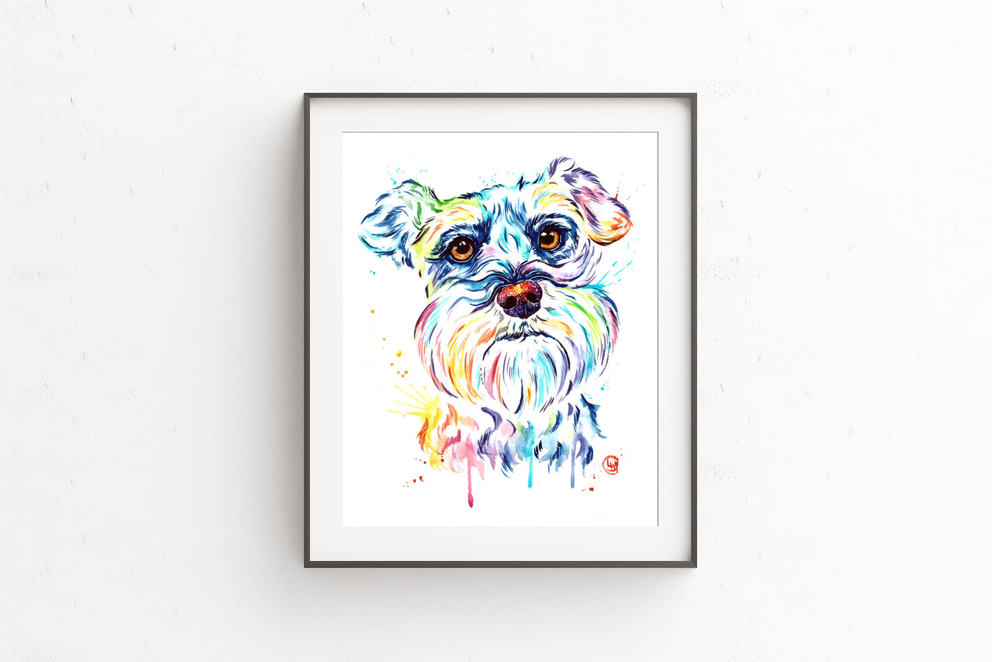 Schnauzer Painting - 2