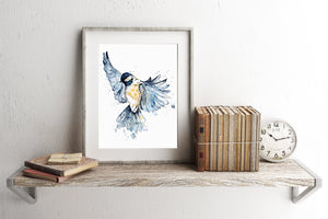 Chickadee Watercolor Art - 2
