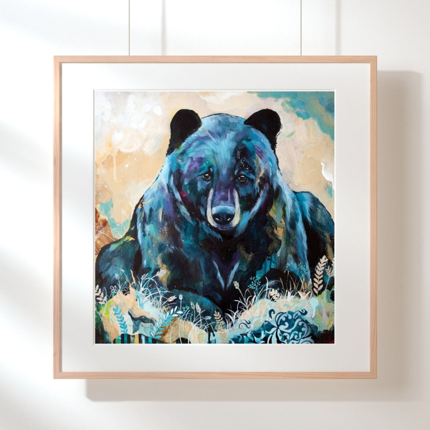 Art Print of a Bear - Forest Reverie by Lisa Whitehouse