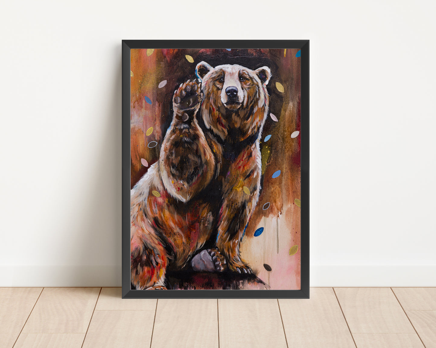 Art Print of a Bear - Greeter Bear