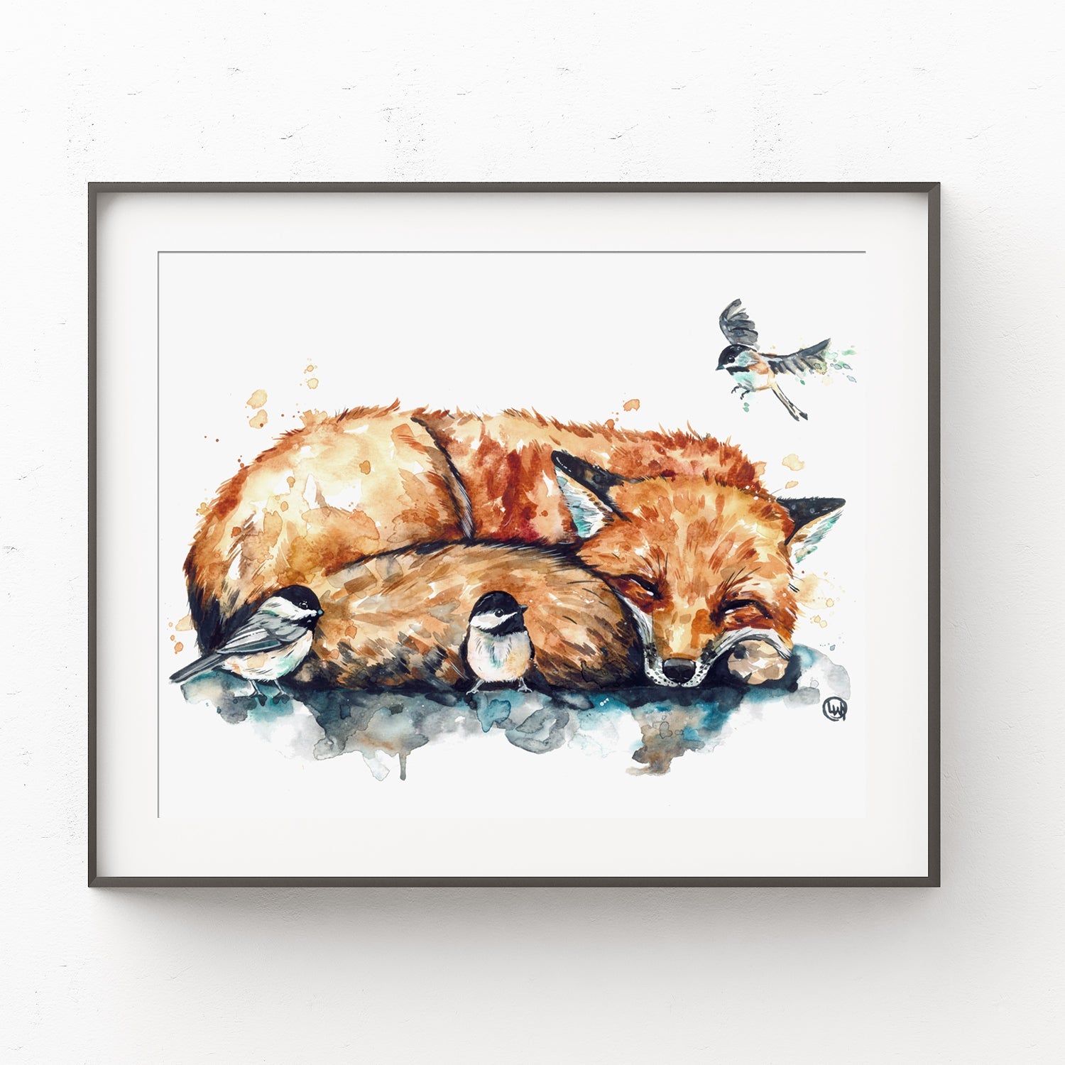 Fox Watercolor Painting - 0