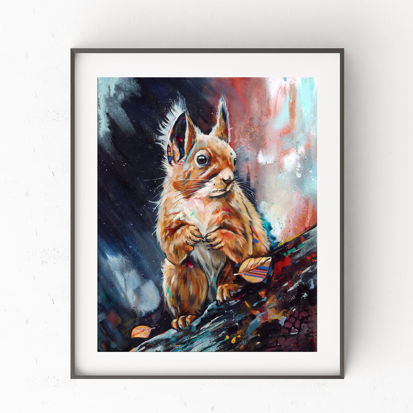 Squirrel Art Print - The Majestic Forager