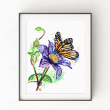 Monarch Watercolor Art Print - 0