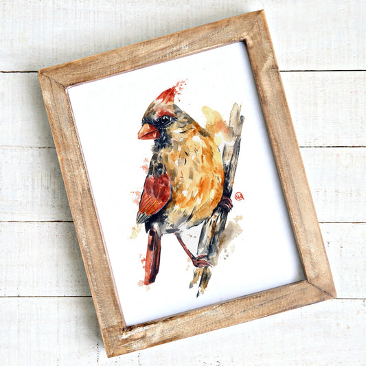 Female Cardinal Painting - 3