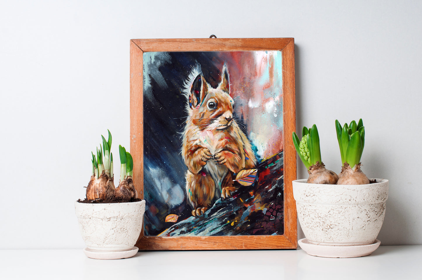 Squirrel Art Print - The Majestic Forager