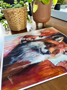 Contemporary Fox Painting - 1