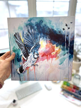 Contemporary Blue Jay Painting - 5