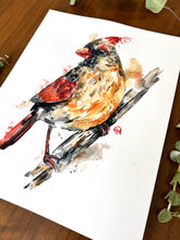 Original Painting of a Cardinal "Subtle Beauty"