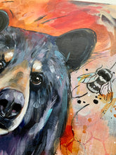16"x20" Original Painting - "The Bear and the Bees"