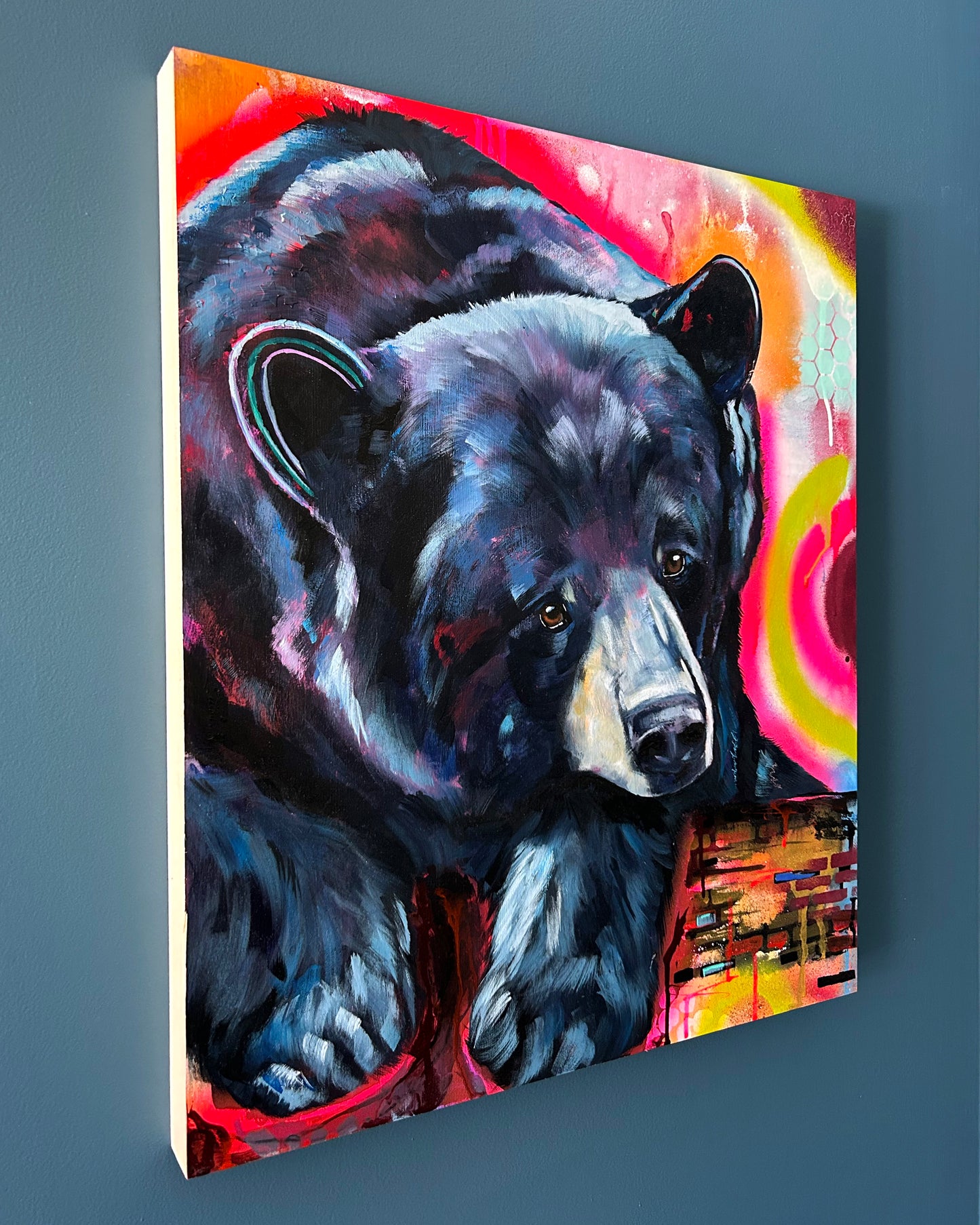 20" x 24" Original Painting of a bear "Promise of the Sky"