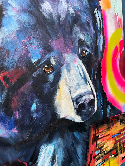 20" x 24" Original Painting of a bear "Promise of the Sky"