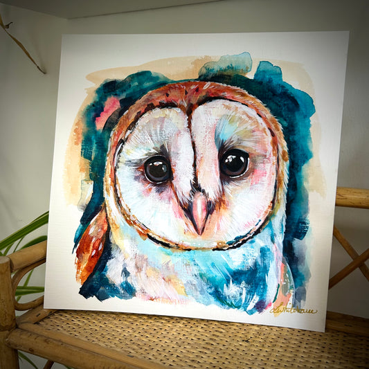 Original Painting of an Owl