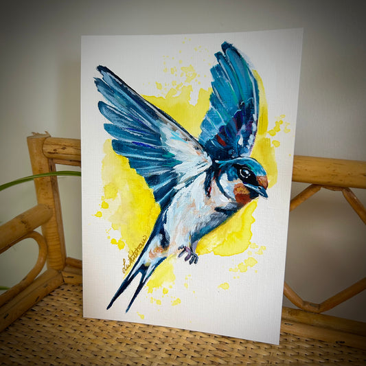 Original Painting of an Swallow