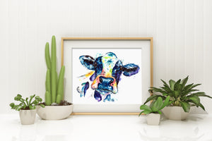 Cow Watercolor Art - 6