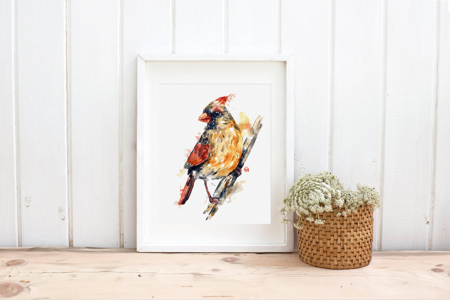 Female Cardinal Painting - 8