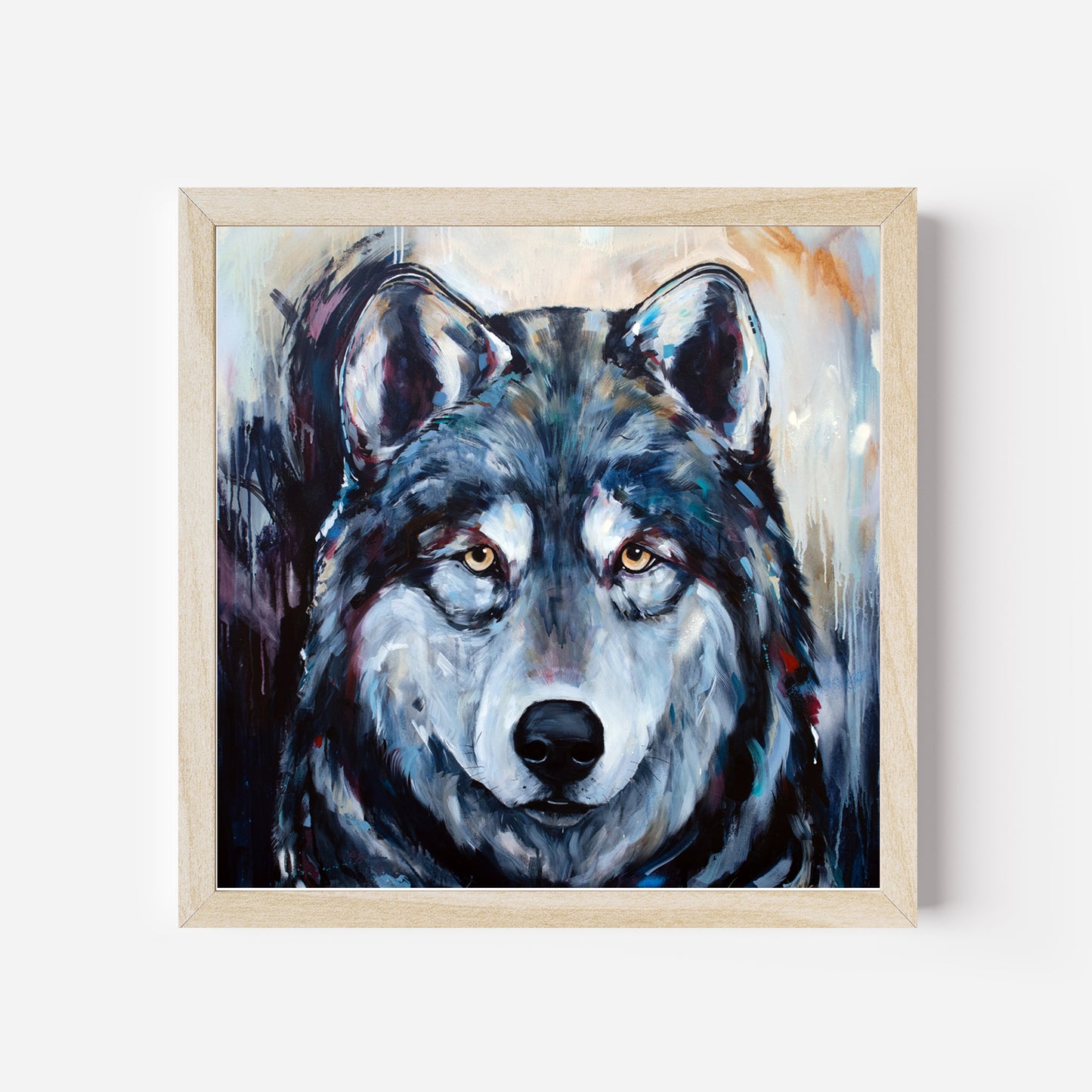 Art Print of a Wolf - The Warrior by Lisa Whitehouse