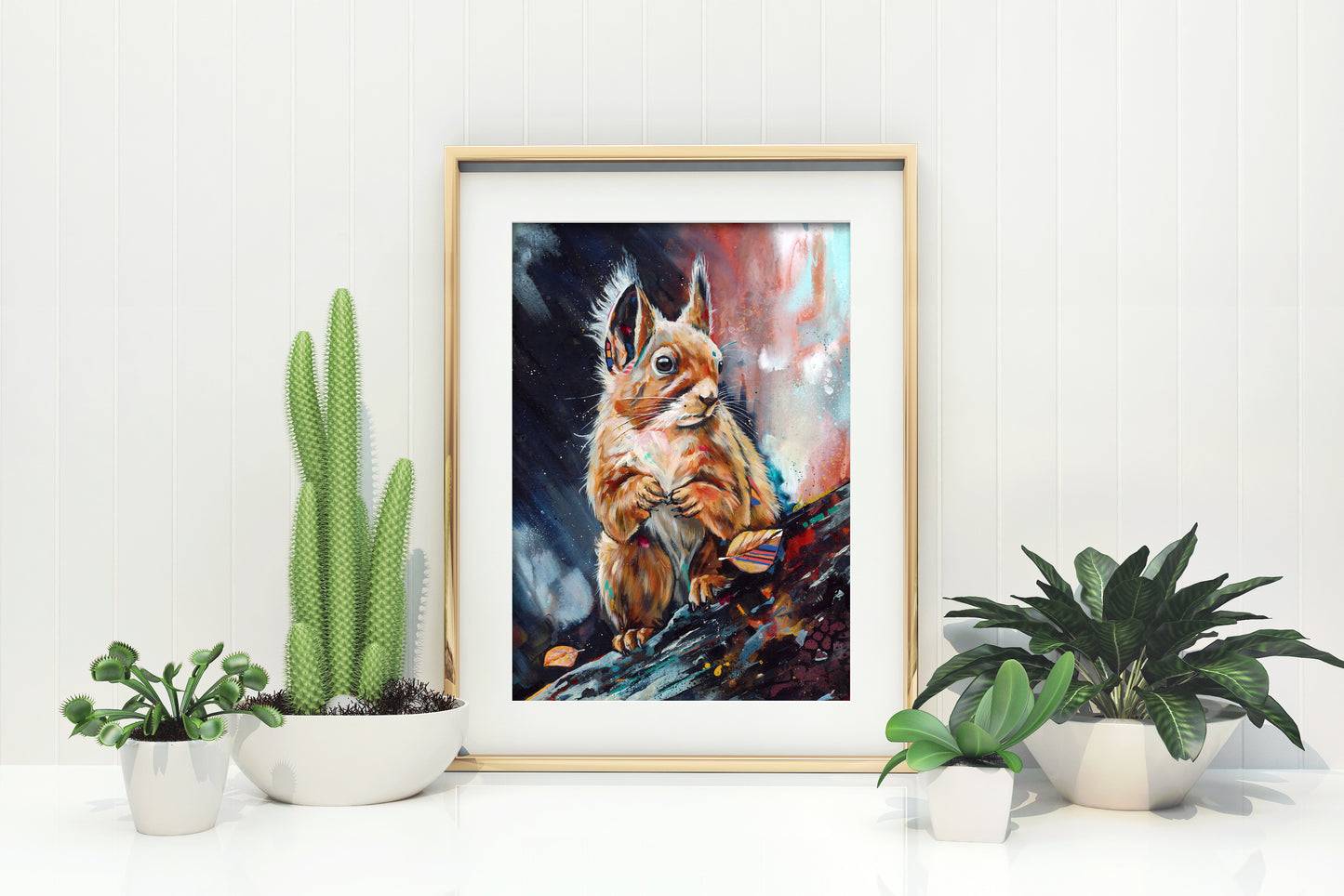 Squirrel Art Print - The Majestic Forager