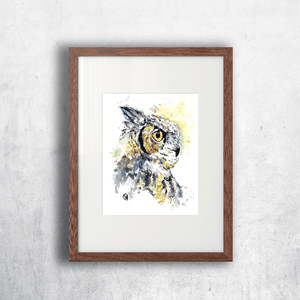 Owl Watercolor Art - 2