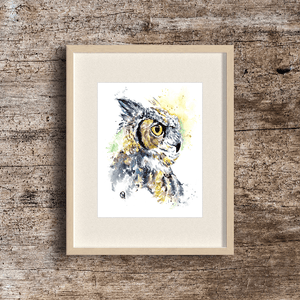 Owl Watercolor Art - 3