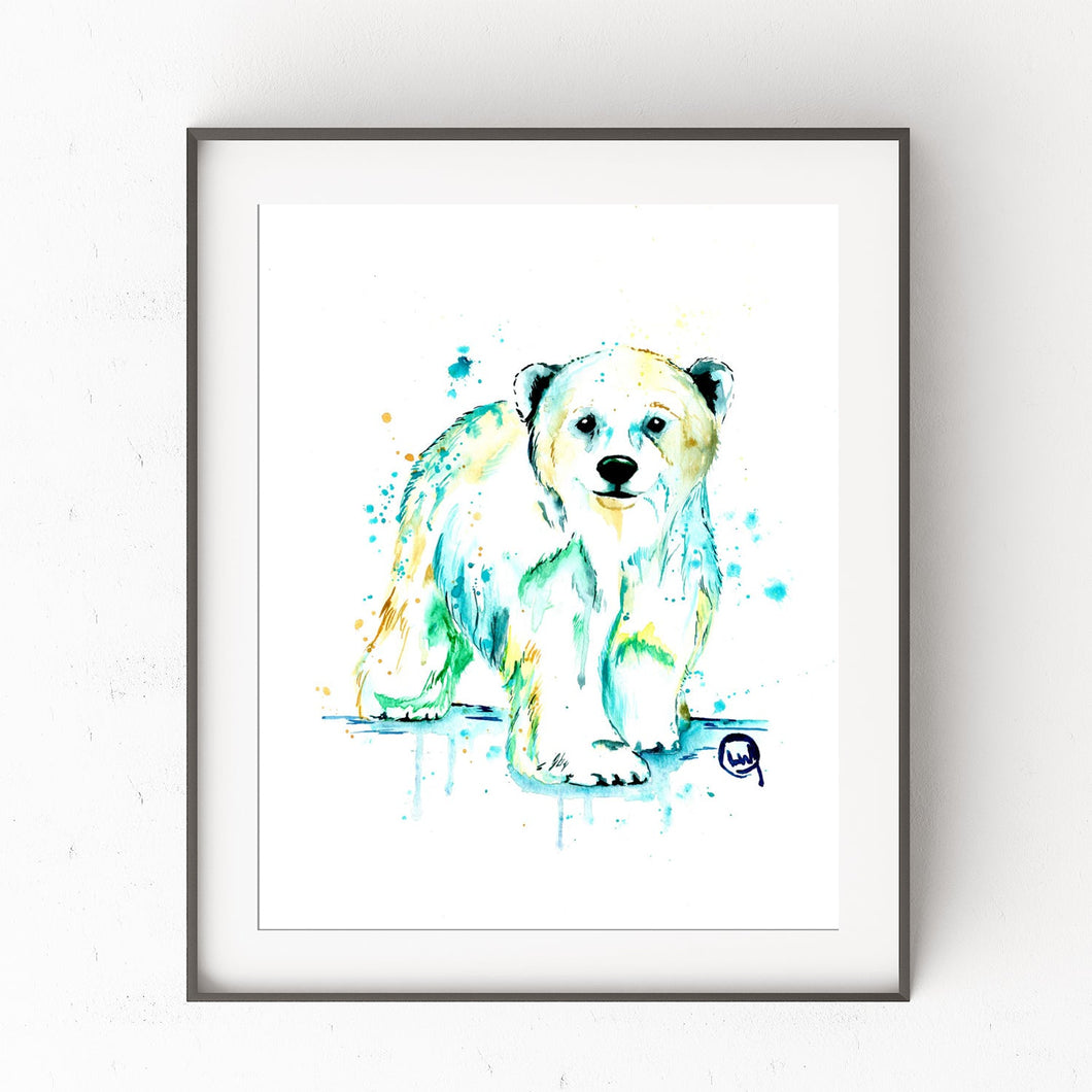 polar bear cub art - 0