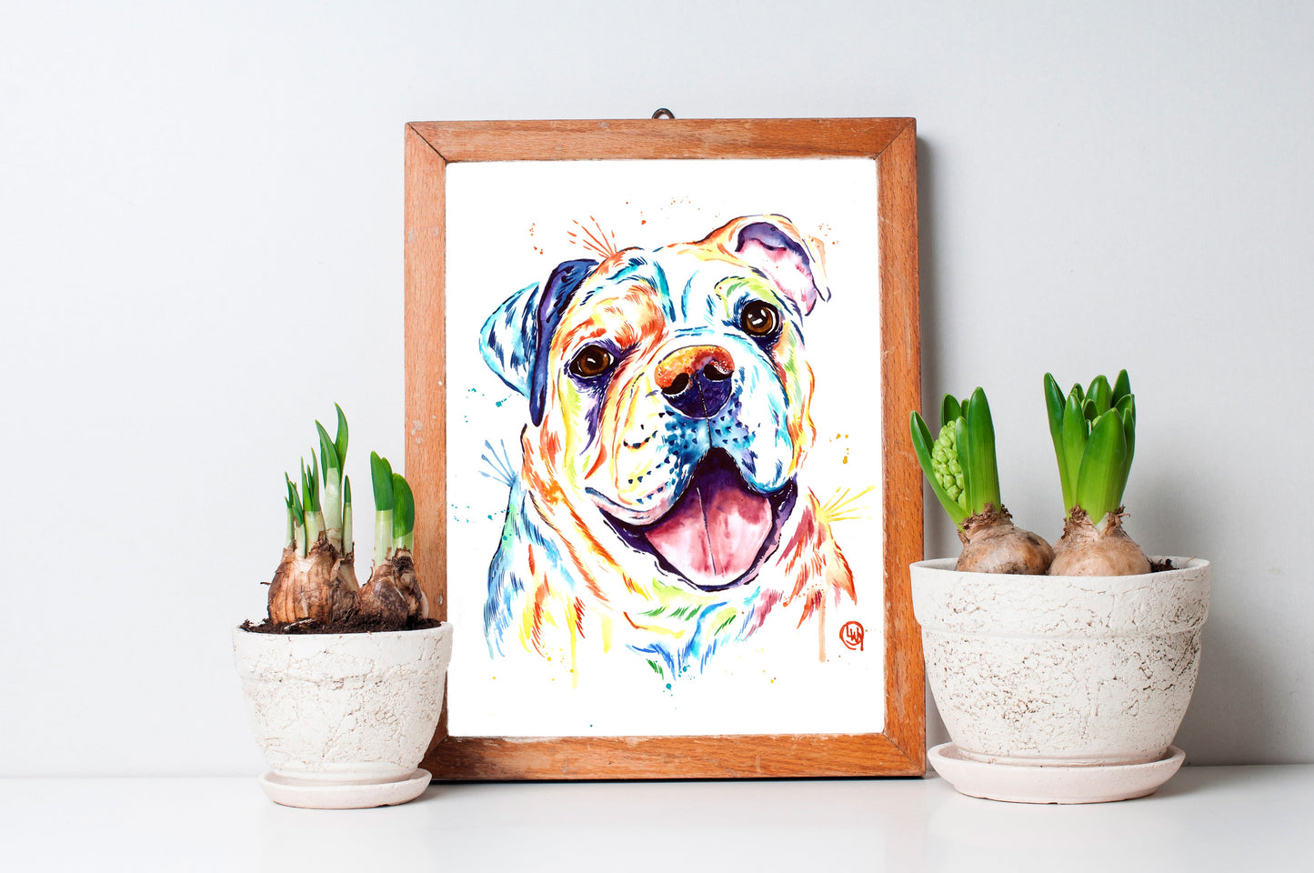 Bulldog Painting - 1