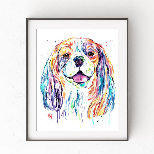 Cavalier Watercolor Painting - 0