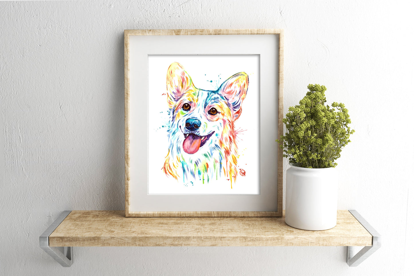 Corgi Watercolor Painting - 1