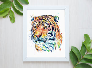 Tiger Watercolor Art - 0