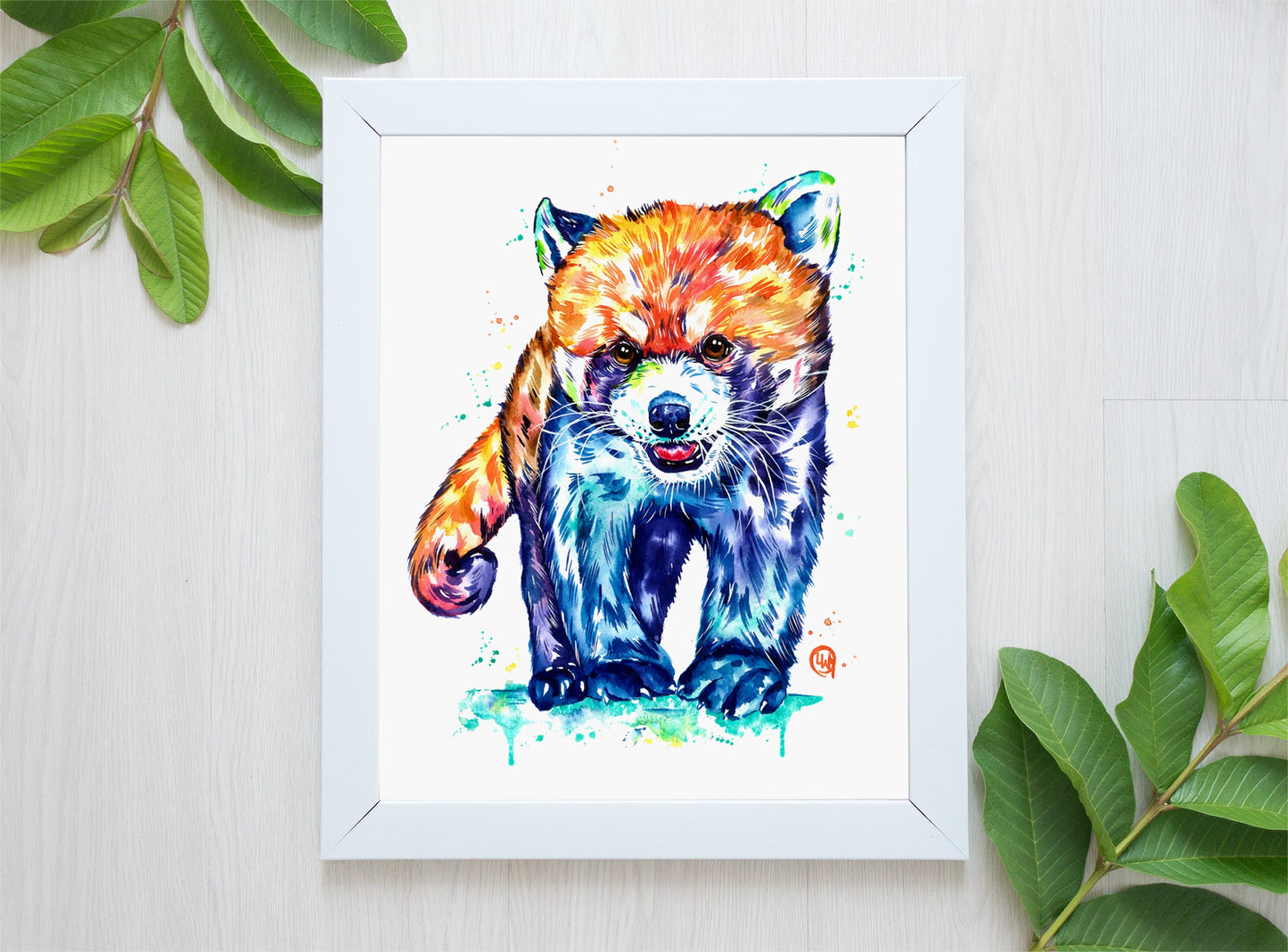 Red Panda Watercolor Painting - 2