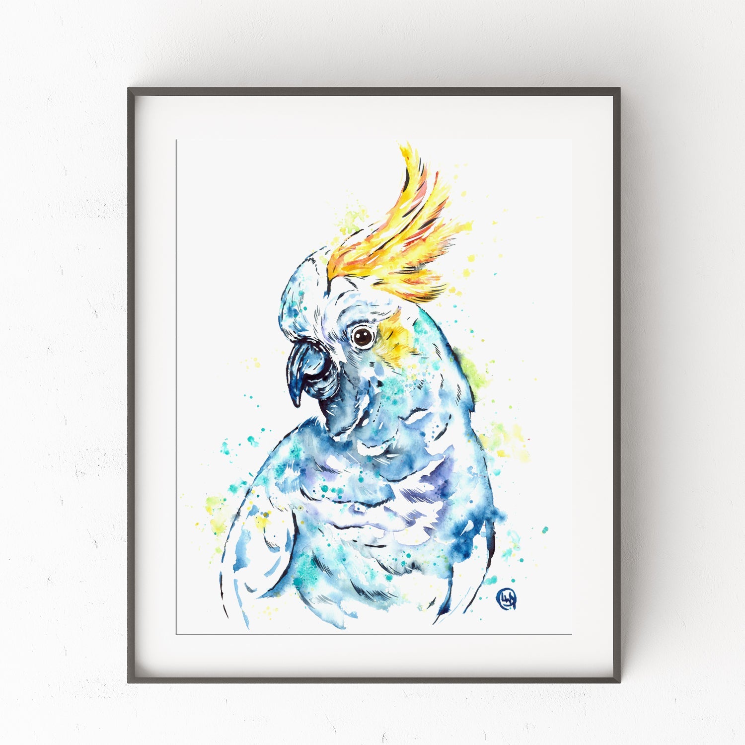 Cockatoo Watercolor Painting - 2