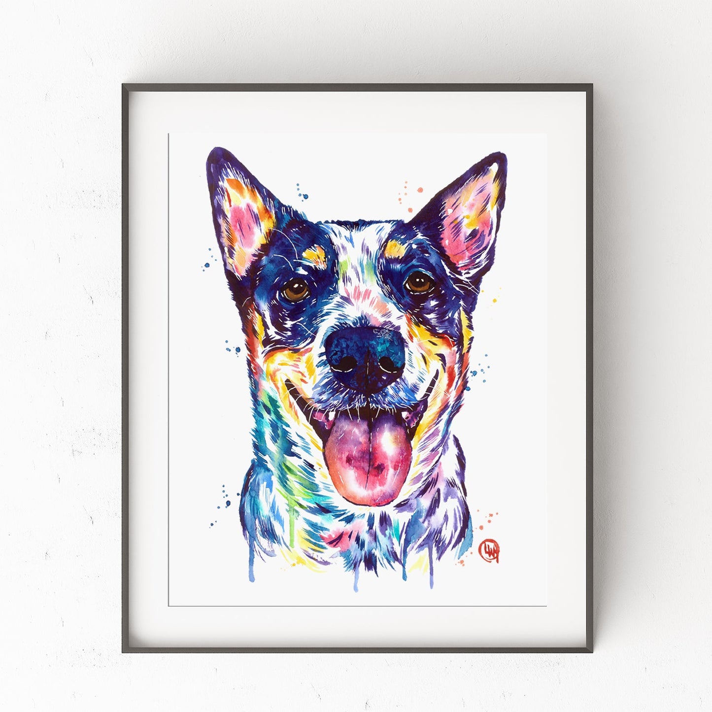 Australian Cattle Dog Art Print - 1