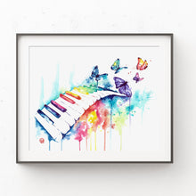 Colorful Piano Art Print