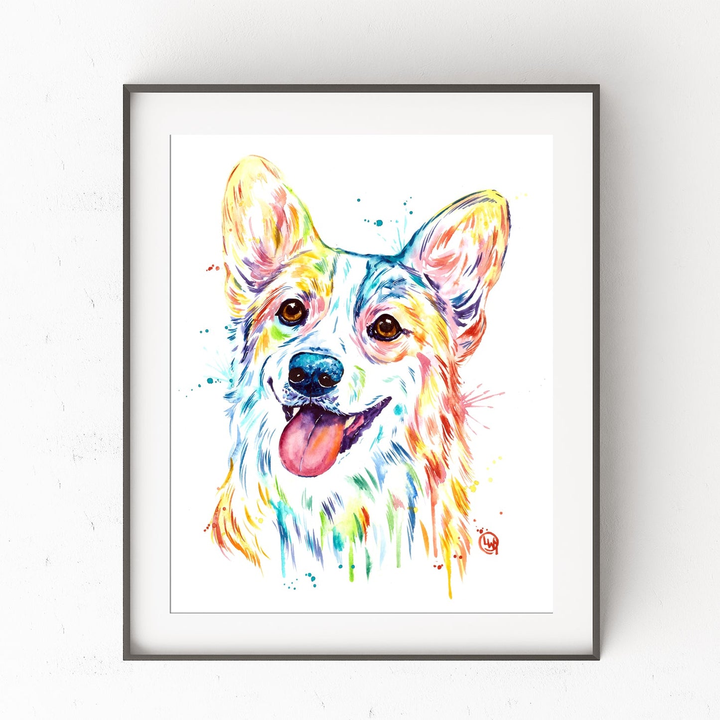 Corgi Watercolor Painting - 0