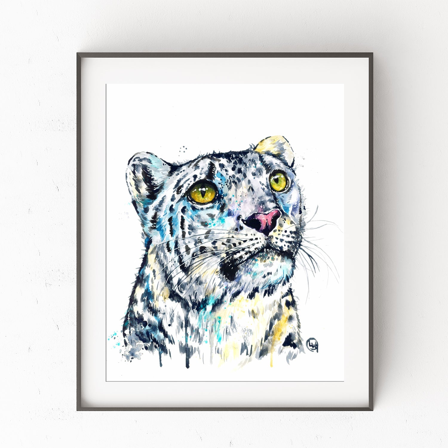 Snow Leopard Painting - 0