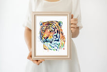 Tiger Watercolor Art - 1