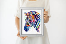 Rainbow Zebra Painting - 4