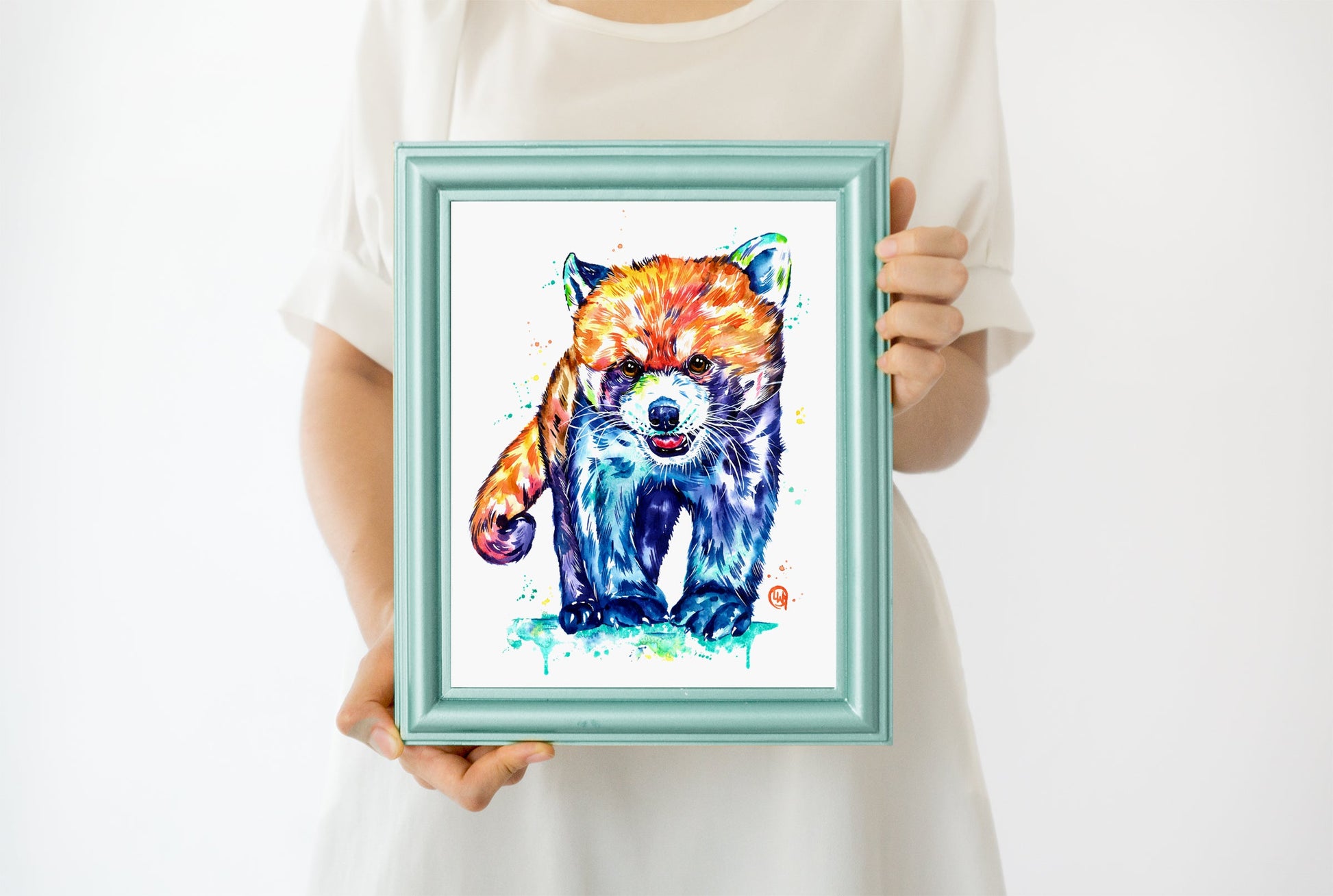 Red Panda Watercolor Painting - 3