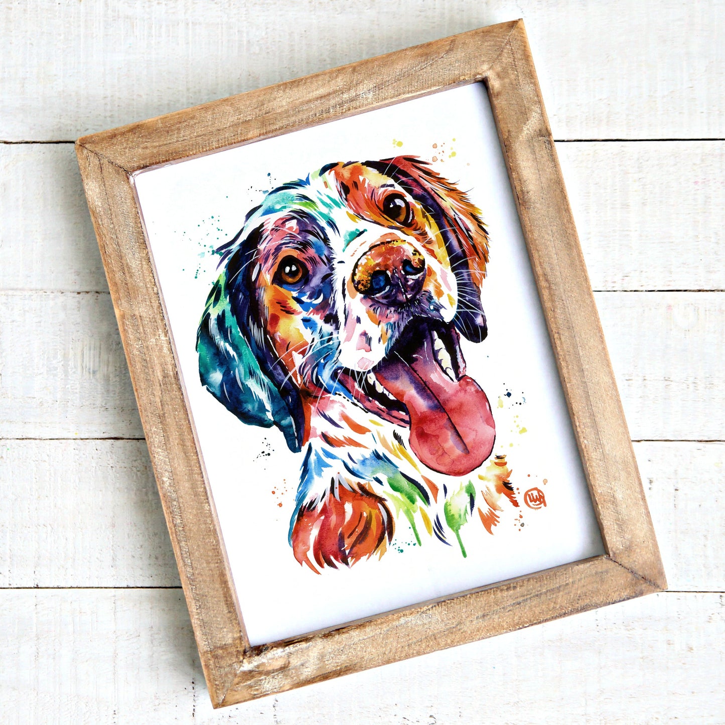 Brittany Spaniel Painting - 2