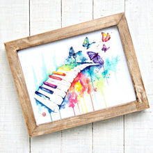 Colorful Piano Watercolor Painting