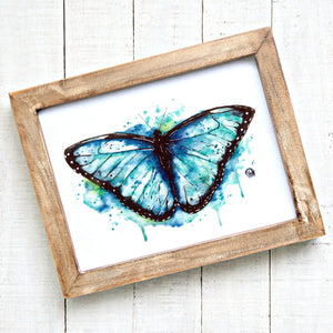 Blue Butterfly Painting - 4